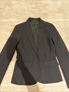 Theory Black Women's Slim Single-Button Blazer